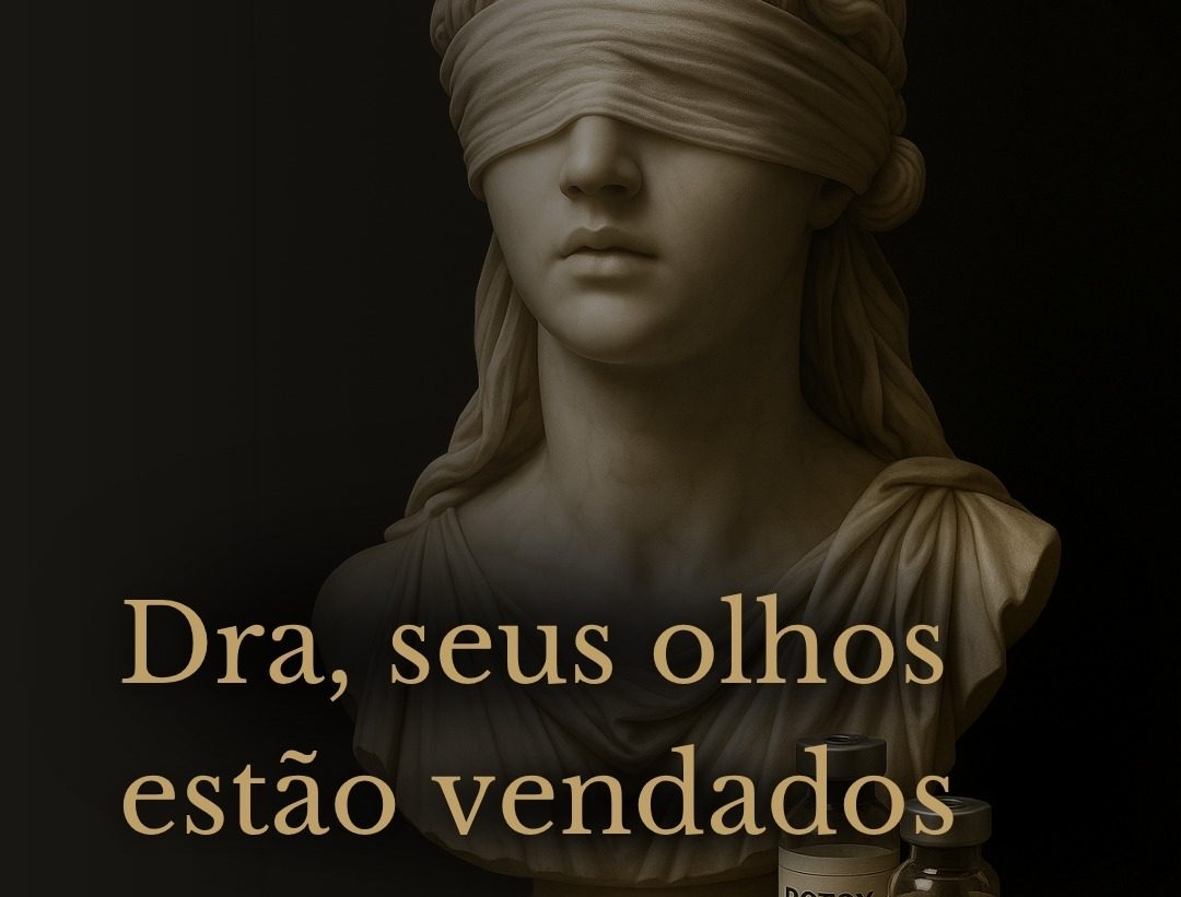 Dra., seus olhos estão vendados.